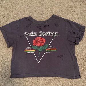 Vintage-style Palm Springs music festival shirt